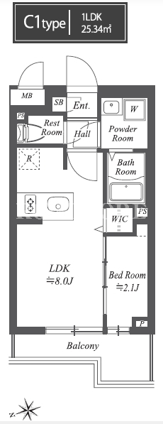 1LDK
