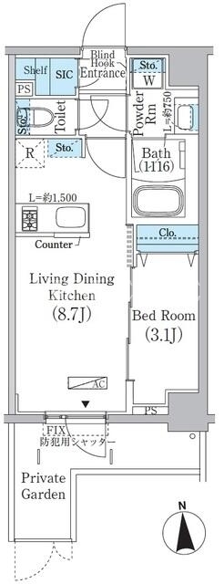 1LDK