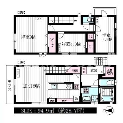 
						C棟間取り図