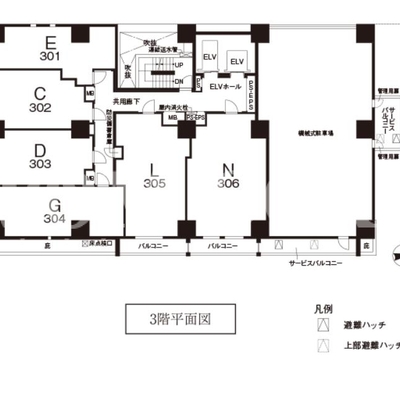 
						3階平面図
